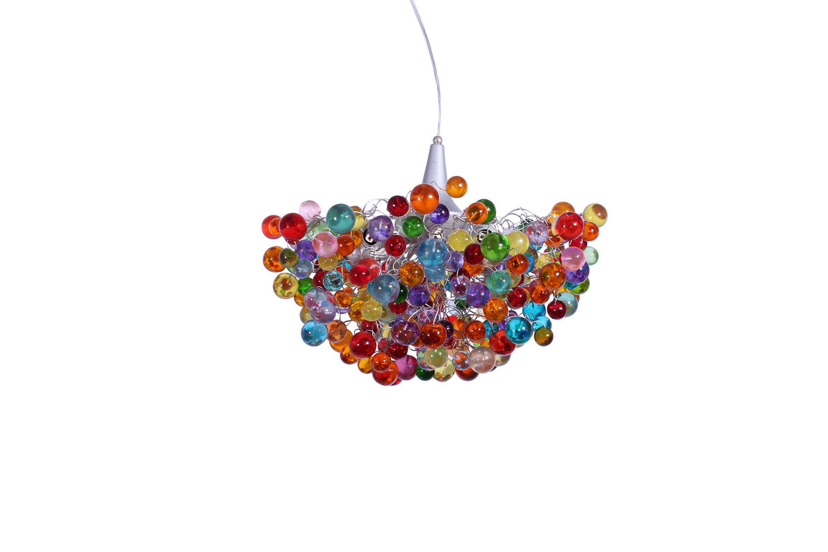 Chandelier with Colorful bubble, modern ceiling light fixture with bubbles for children room or dining room.