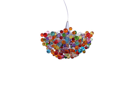 Chandelier with Colorful bubble, modern ceiling light fixture with bubbles for children room or dining room.