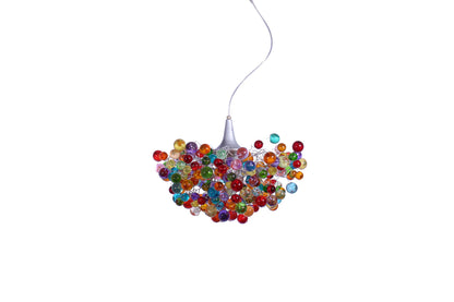 Chandelier with Colorful bubble, modern ceiling light fixture with bubbles for children room or dining room.