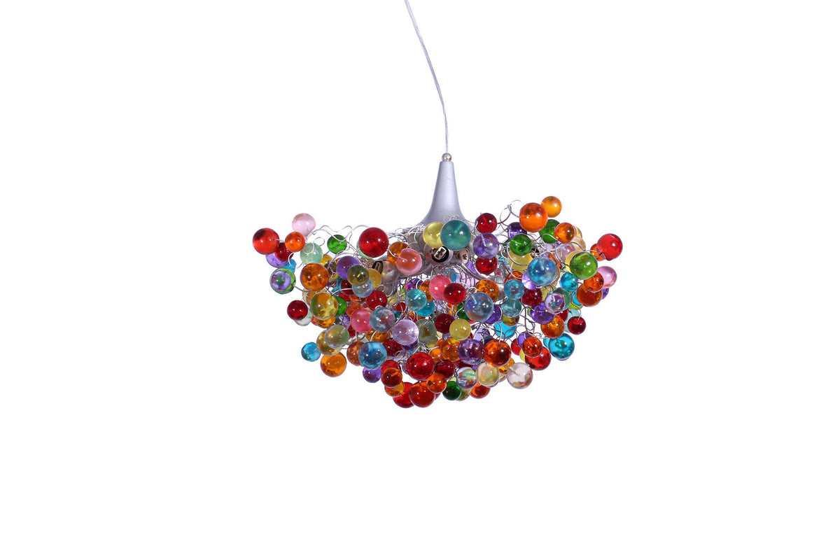 Chandelier with Colorful bubble, modern ceiling light fixture with bubbles for children room or dining room.