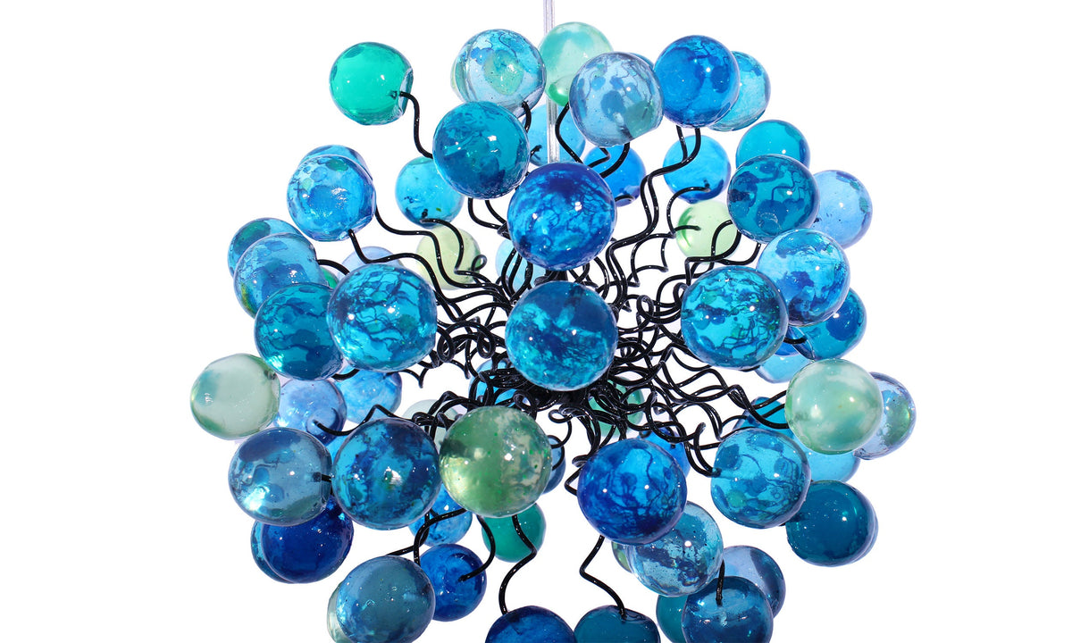 Unique Pendant Light with sea color bubbles lighting for children room, kitchen island or bedroom.