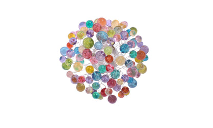 Flush mount Ceiling light with pastel bubbles for bathroom, hall entrance or room.
