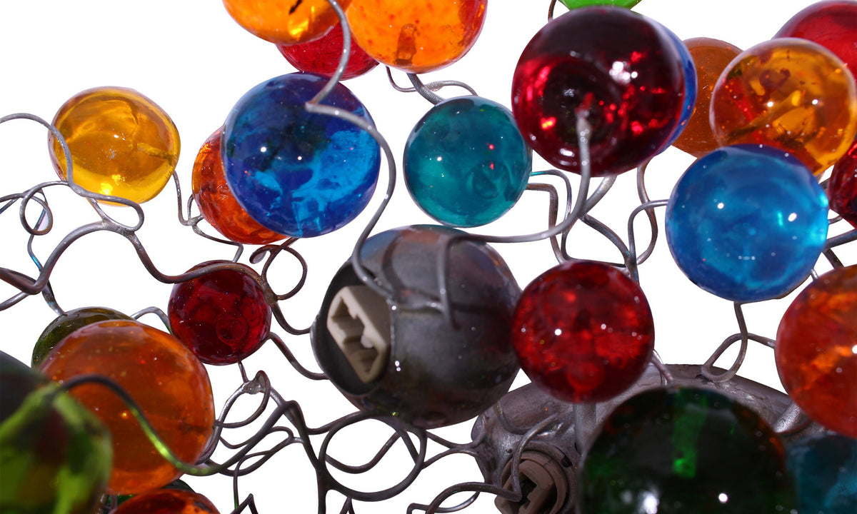 Rainbow Bubble Resin Wall Sconce: Modern Hallway Bathroom Light