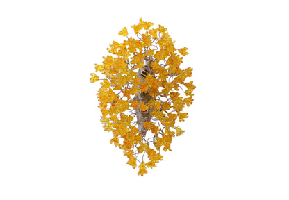 Modern wall sconce with yellow flowers for hall living room, toilet
