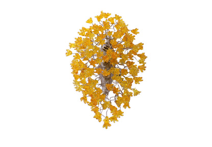 Modern wall sconce with yellow flowers for hall living room, toilet