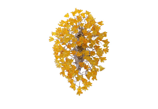 Modern wall sconce with yellow flowers for hall living room, toilet
