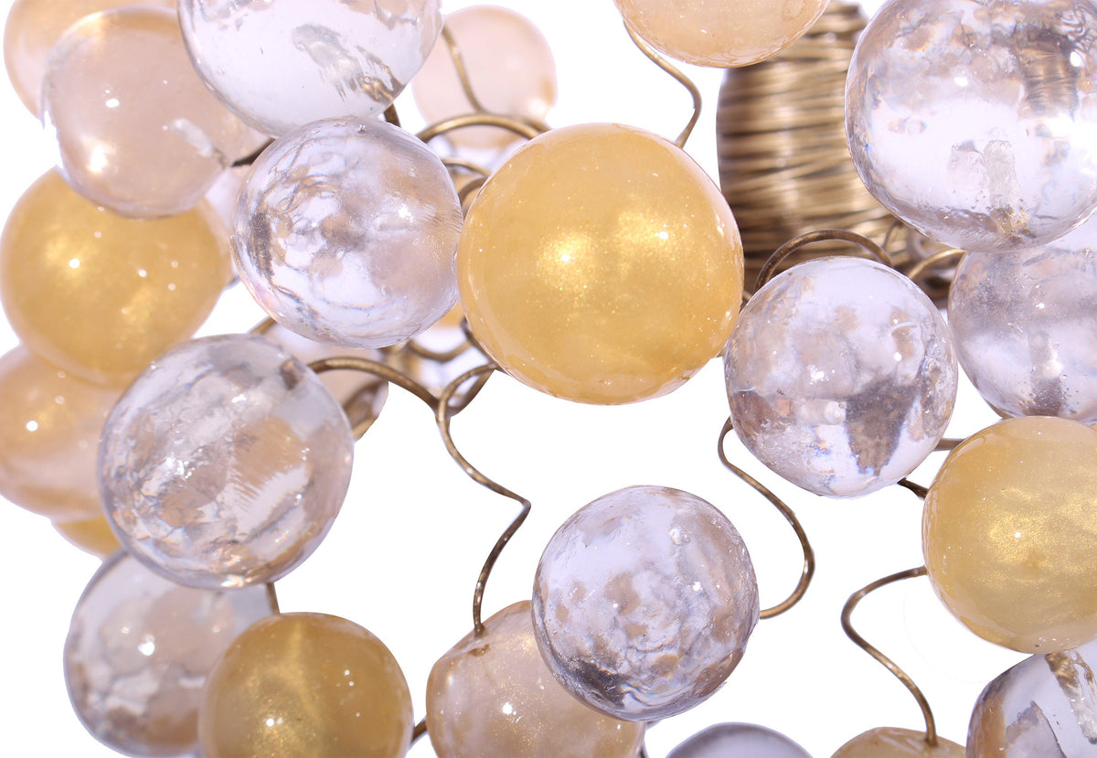 Bubbles Lighting, Ceiling Pendant light with clear and gold bubbles for Kitchen island, bedside light - modern lighting