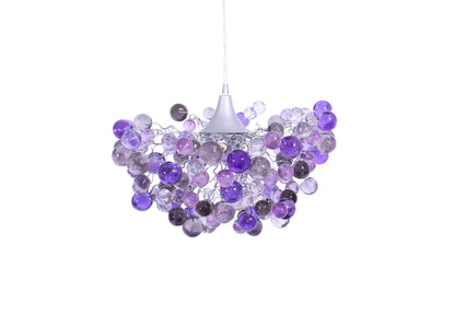 Purple bubbles chandelier, Lighting for children room or dining room.