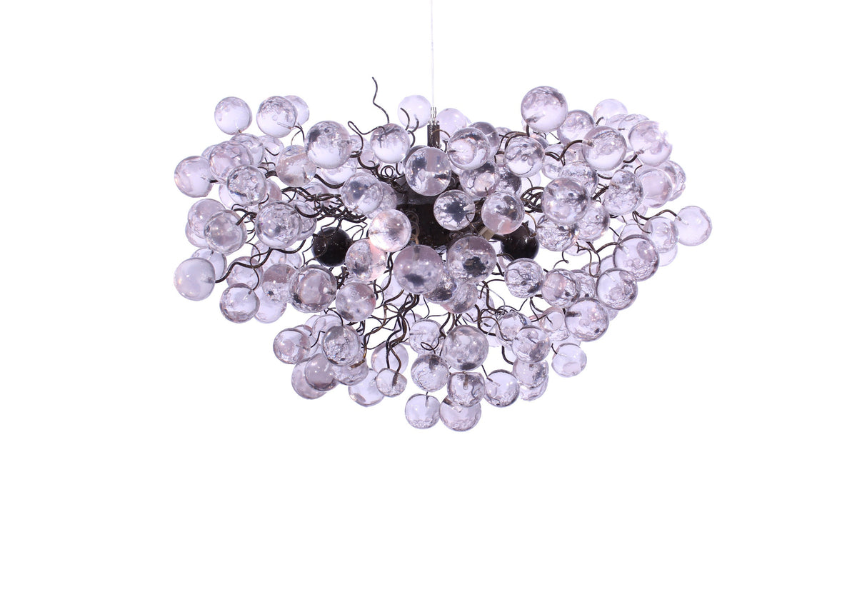 Modern Hanging lights clear bubbles light with Clear Transparent bubbles, chandelier for dining room
