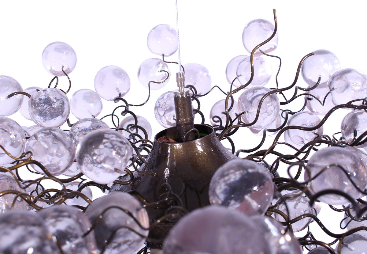 Modern Hanging lights clear bubbles light with Clear Transparent bubbles, chandelier for dining room