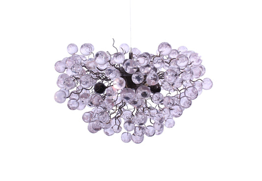 Modern Hanging lights clear bubbles light with Clear Transparent bubbles, chandelier for dining room