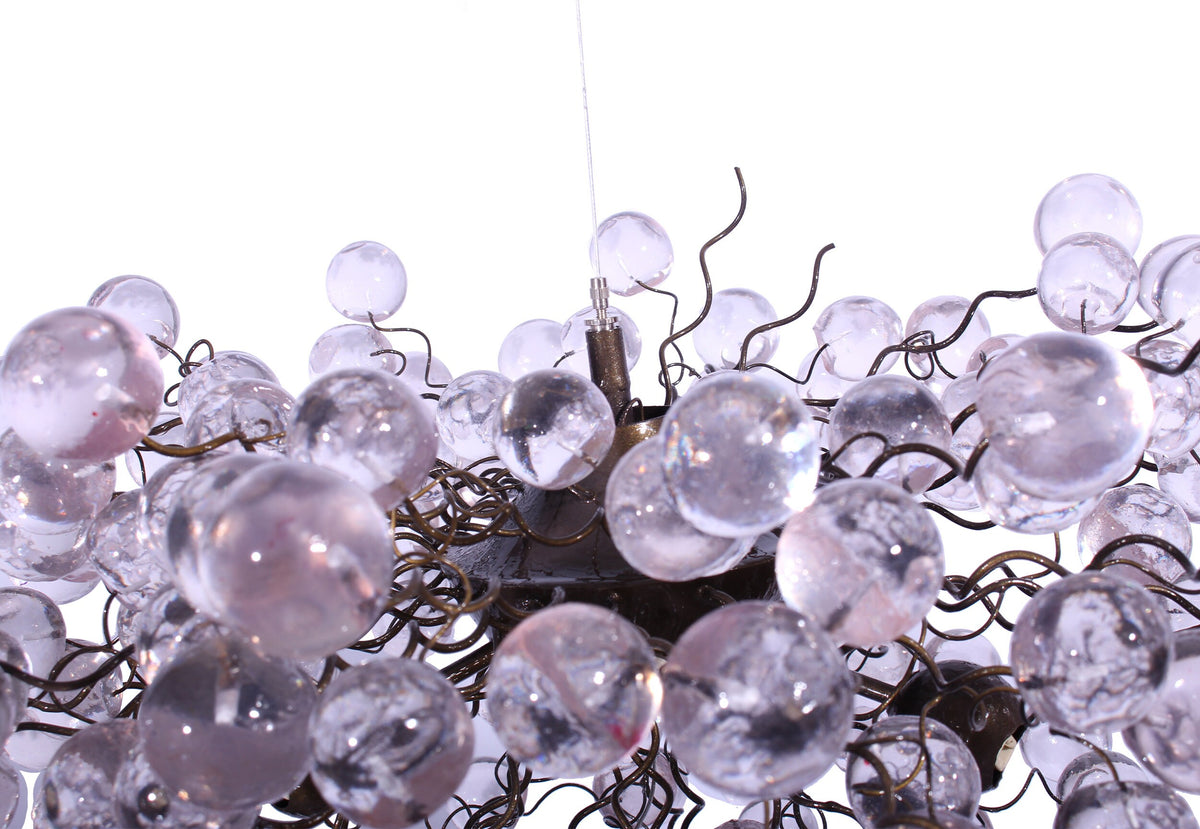 Modern Hanging lights clear bubbles light with Clear Transparent bubbles, chandelier for dining room