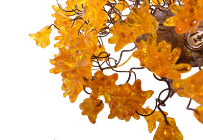 Yellow Flower Flush Mount Light, Handcrafted Resin Ceiling Fixture