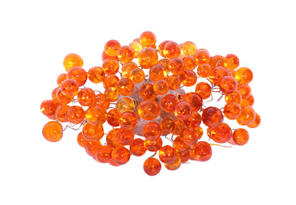 Wall sconce light with Transparent orange bubbles, up and down light for rooms, dinning room.