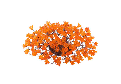 Modern Bronze Metal Wall Sconce: Orange Resin Flowers Hall Living Room Lighting