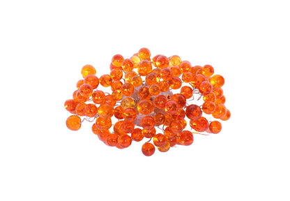 Wall sconce light with Transparent orange bubbles, up and down light for rooms, dinning room.