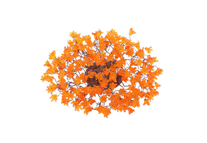 Modern Bronze Metal Wall Sconce: Orange Resin Flowers Hall Living Room Lighting