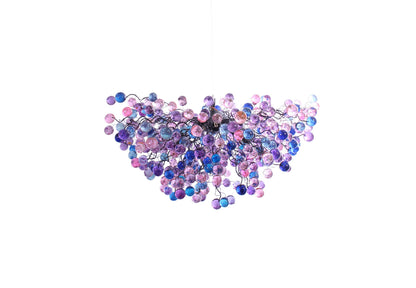 Vibrant Contemporary Bubble Hanging Lamp with 10 Bulb Sockets for Modern Spaces
