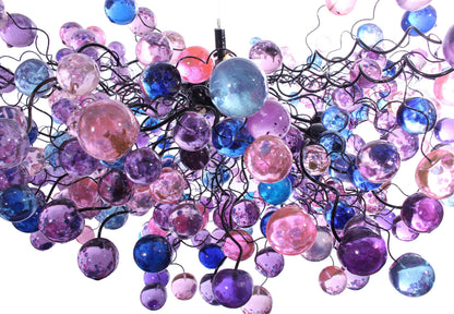 Vibrant Contemporary Bubble Hanging Lamp with 10 Bulb Sockets for Modern Spaces