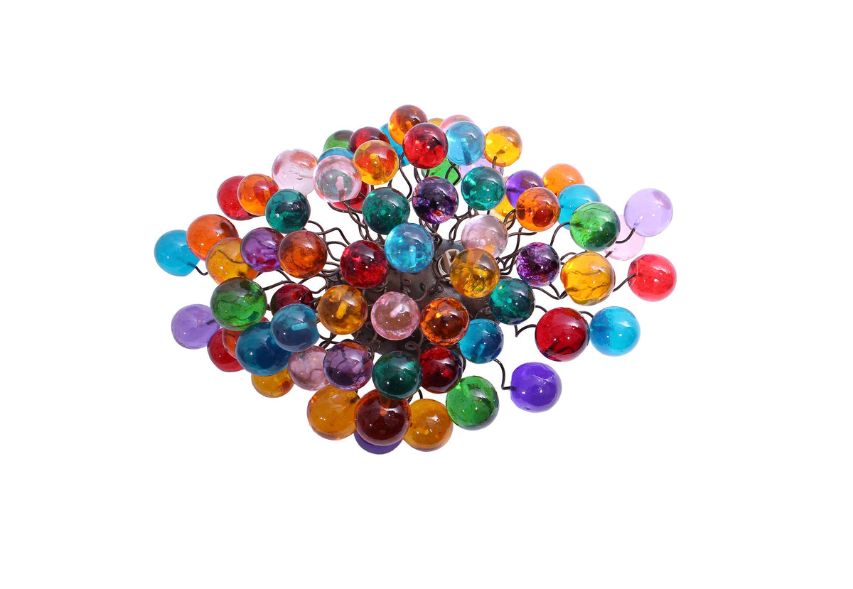 Sconce with rainbow colors bubbles for bathroom, hall entrance or room.