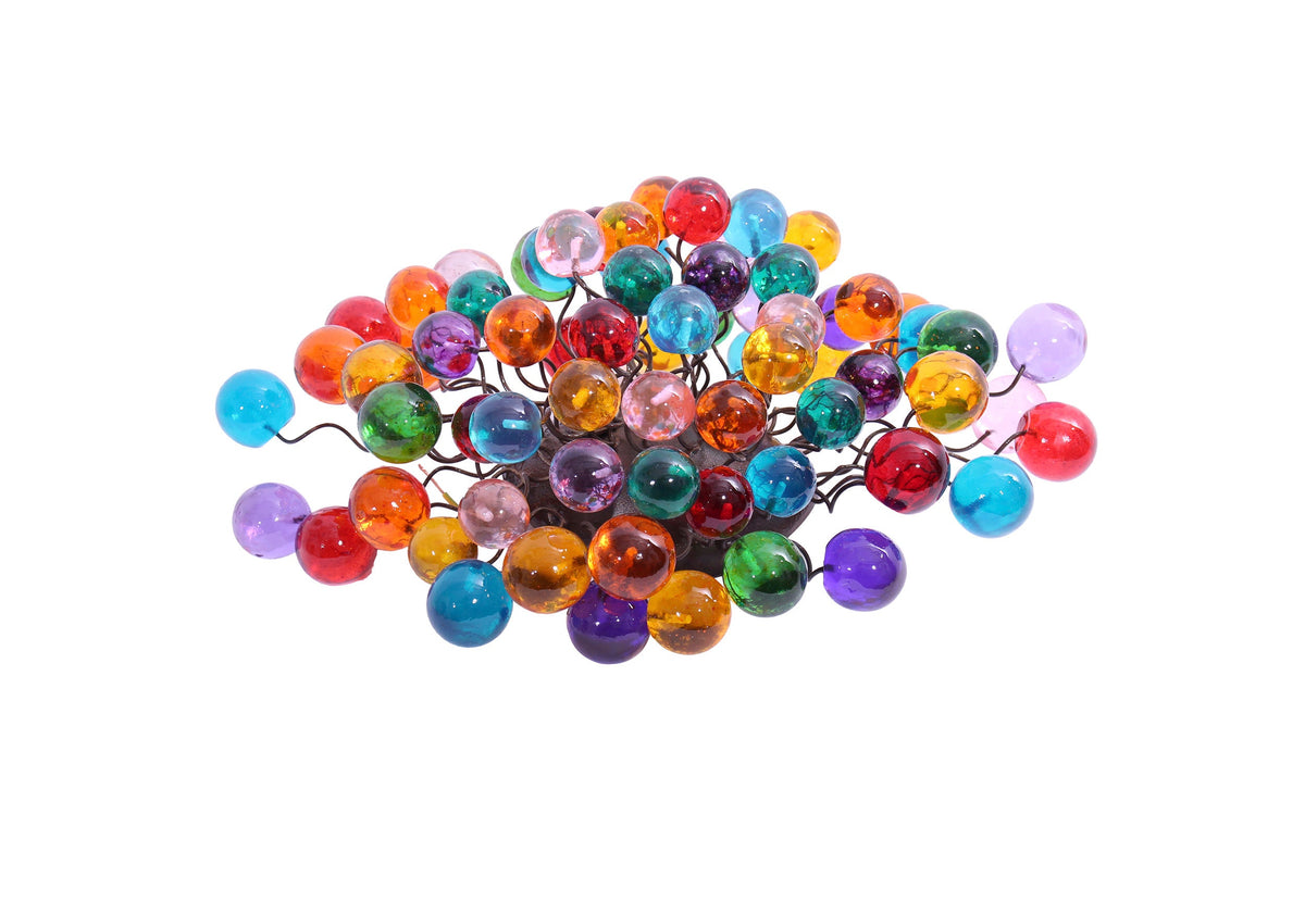 Sconce with rainbow colors bubbles for bathroom, hall entrance or room.
