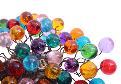 Sconce with rainbow colors bubbles for bathroom, hall entrance or room.