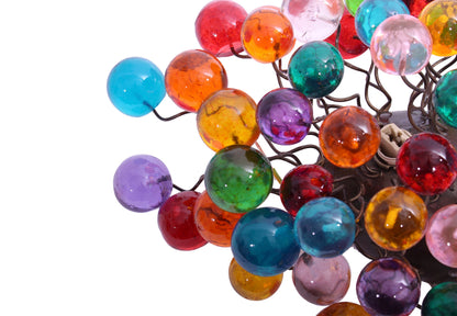 Sconce with rainbow colors bubbles for bathroom, hall entrance or room.