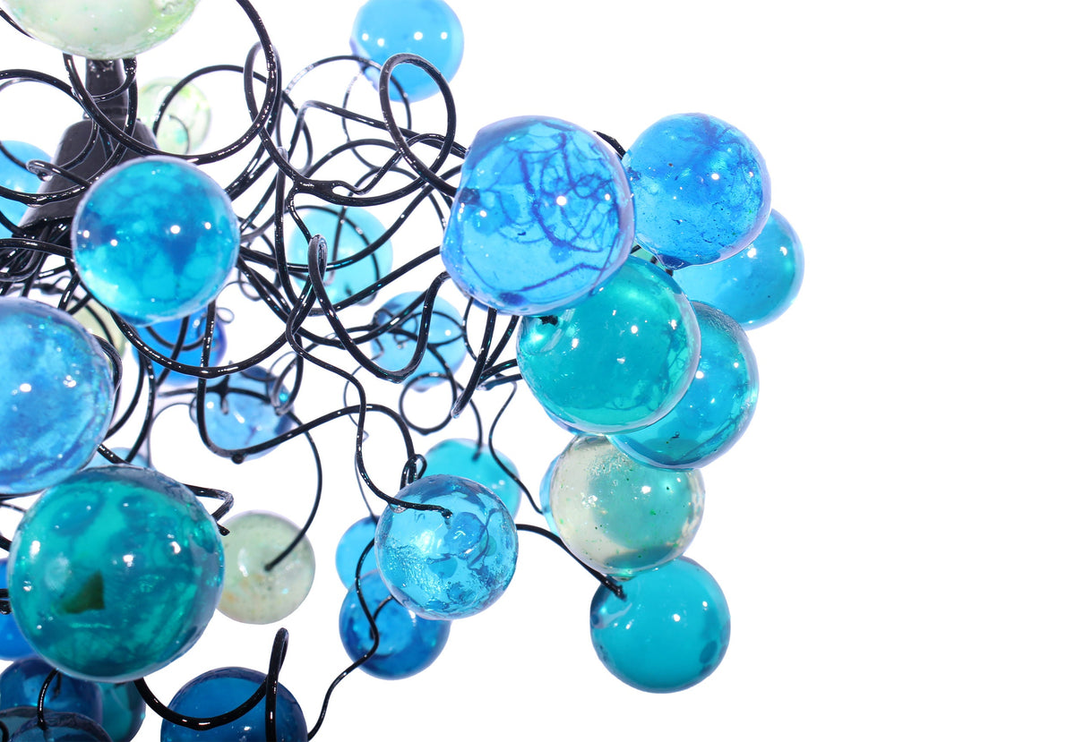 Modern Ceiling Light fixture with with sea color bubbles for Children's Room, toilet or bedroom.