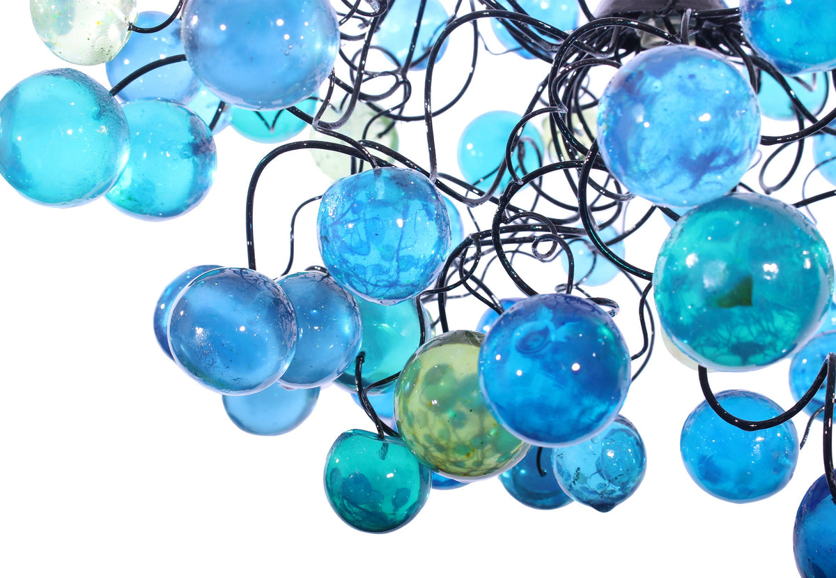 Modern Ceiling Light fixture with with sea color bubbles for Children's Room, toilet or bedroom.