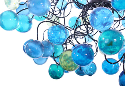 Modern Ceiling Light fixture with with sea color bubbles for Children's Room, toilet or bedroom.