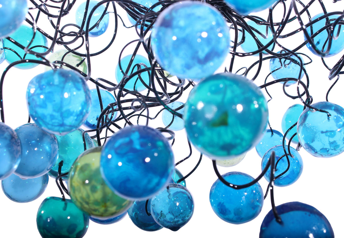 Modern Ceiling Light fixture with with sea color bubbles for Children's Room, toilet or bedroom.