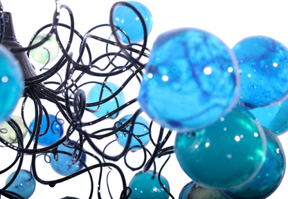 Modern Ceiling Light fixture with with sea color bubbles for Children's Room, toilet or bedroom.