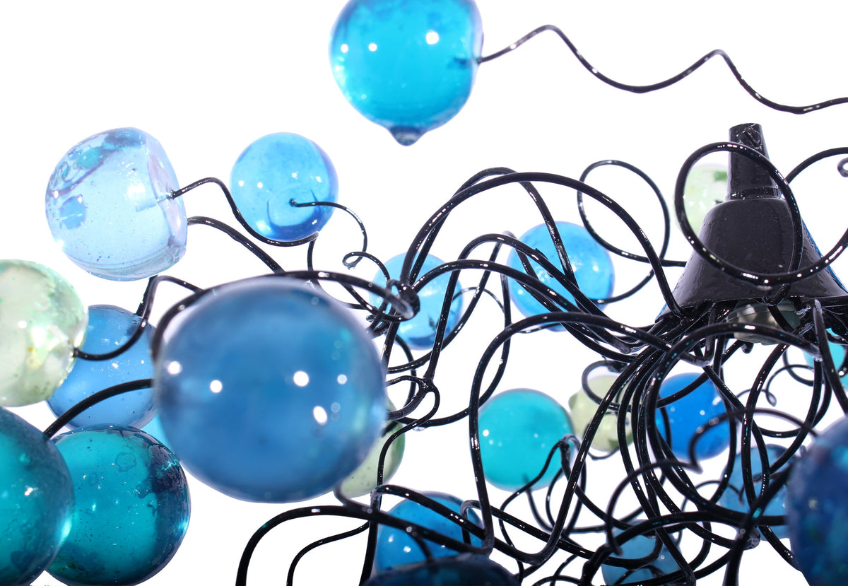 Modern Ceiling Light fixture with with sea color bubbles for Children's Room, toilet or bedroom.