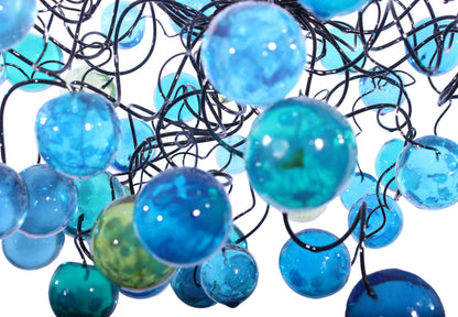 Modern Ceiling Light fixture with with sea color bubbles for Children's Room, toilet or bedroom.