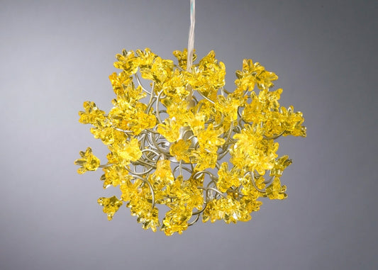 Yellow flowers Hanging Lights for hall, bathroom, bedside lamp.