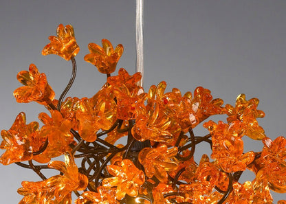 Pendant lights with jumping Orange flowers for bedroom, bathroom, toilette or kitchen island .
