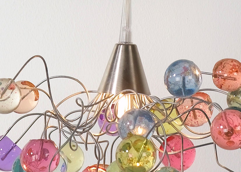 Pastel bubble ceiling lighting, with Pastel color bubbles for girls bedroom