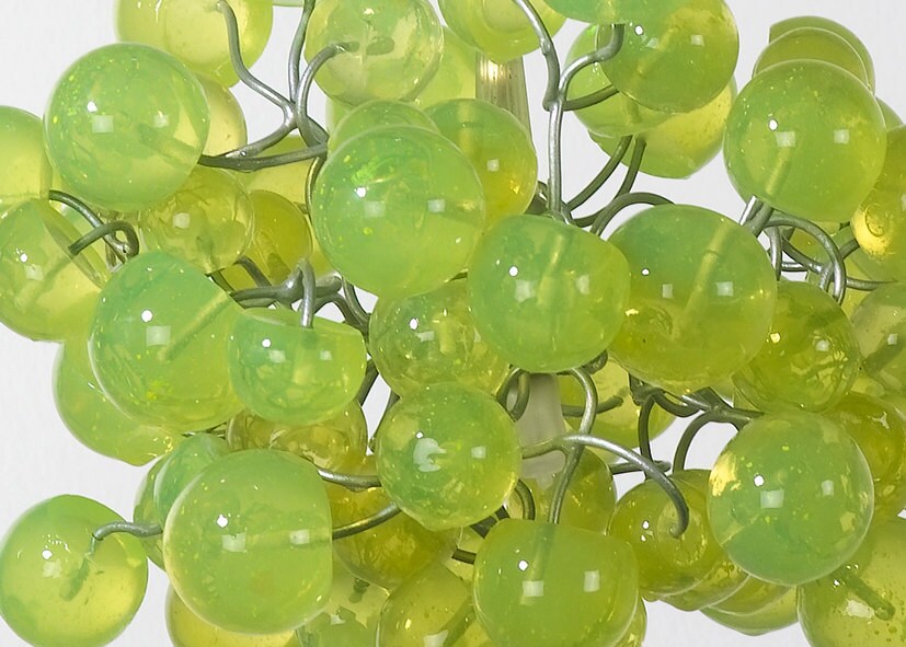 Pendant lighting with Lemon Green bubbles Light Fixture chandelier for hall, bathroom, bedroom or children place.