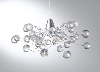 Ceiling light with clear transparent bubbles for girls or boy bedroom .