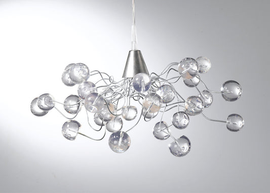 Ceiling light with clear transparent bubbles for girls or boy bedroom .