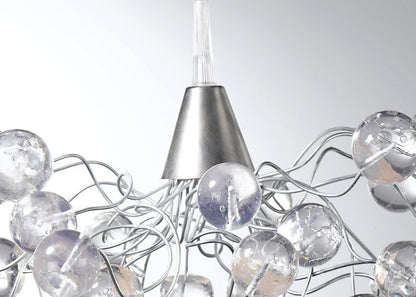 Ceiling light with clear transparent bubbles for girls or boy bedroom .