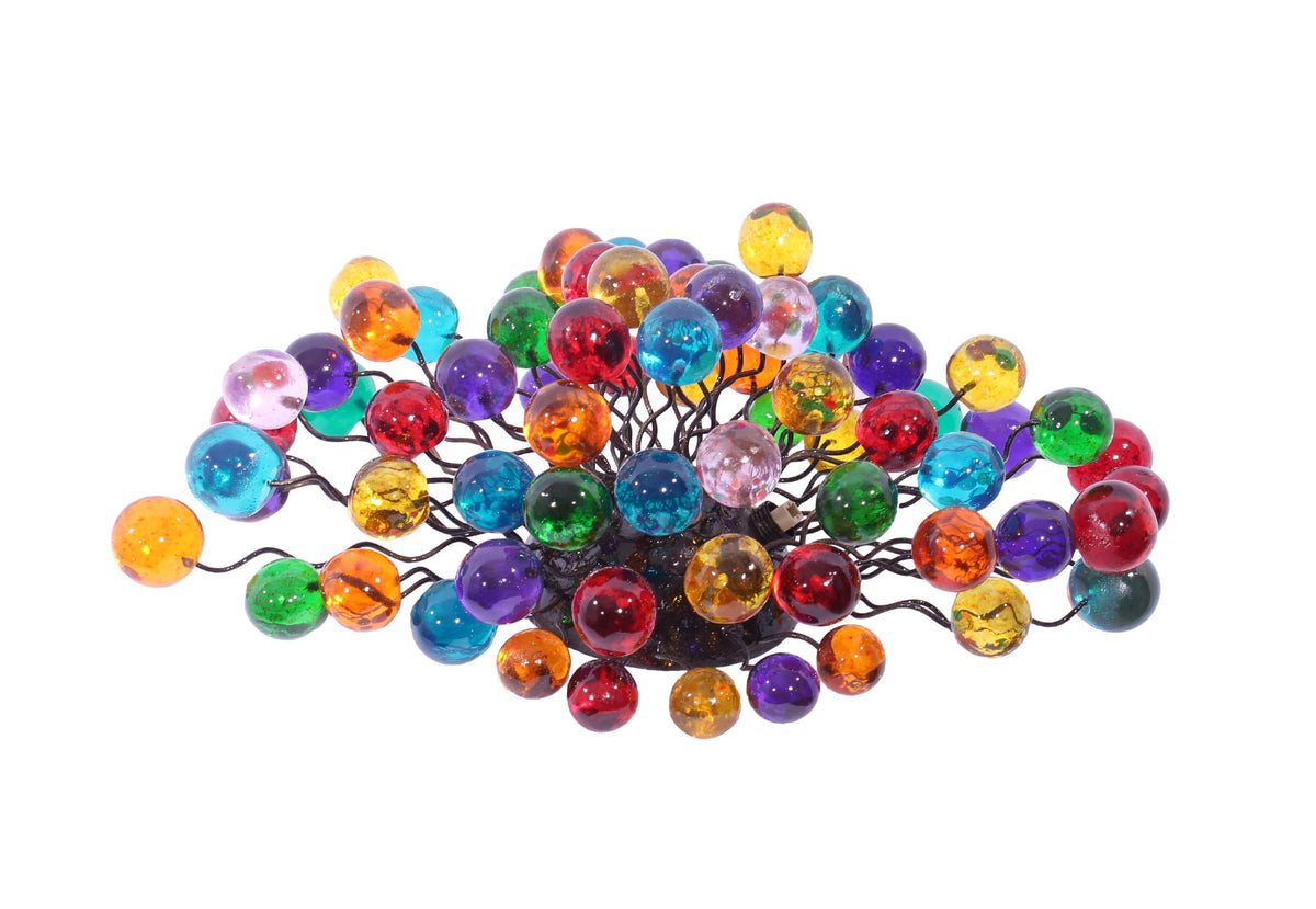 Sconce with rainbow colors bubbles for bathroom, hall entrance or room.
