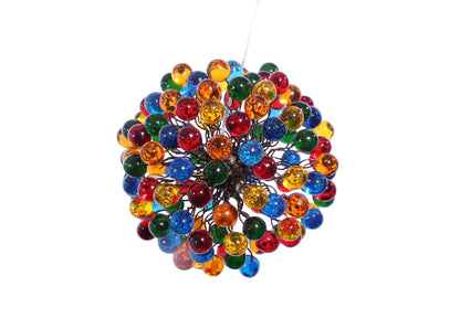 Luxurious Rainbow Bubble Ceiling Light Fixture for Bedroom, Living Room & Dining Room - Elegant Handmade Resin Balls Chandelier with