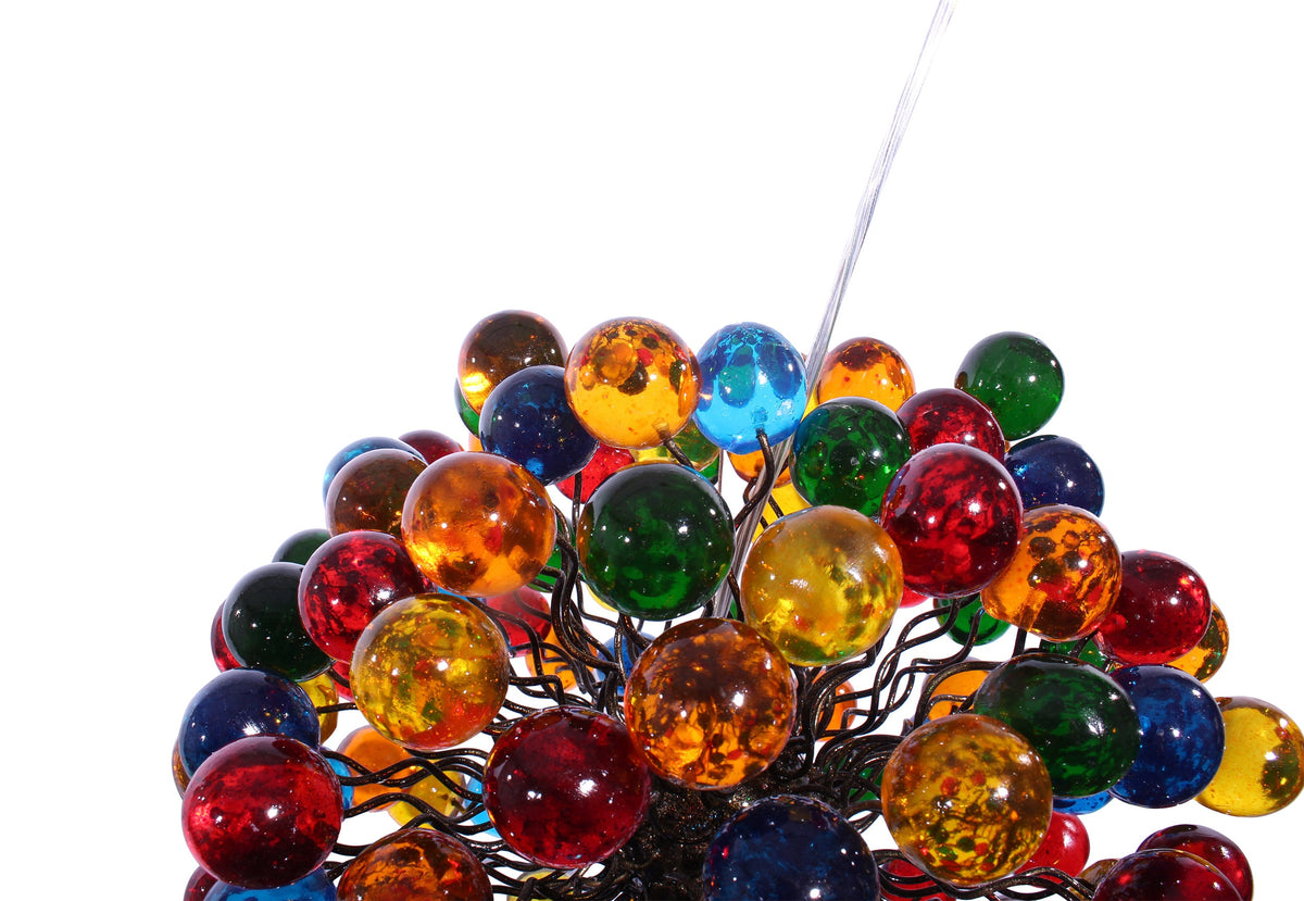 Luxurious Rainbow Bubble Ceiling Light Fixture for Bedroom, Living Room & Dining Room - Elegant Handmade Resin Balls Chandelier with