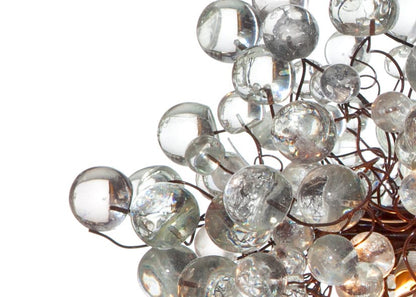 Elegant Bubble Chandelier: Cloudy Resin Ball Ceiling Light