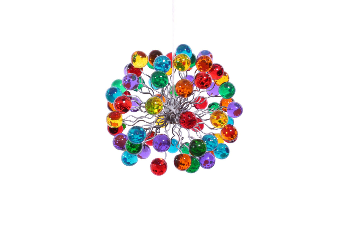 Pendant light with Rainbow color bubbles for hall, bathroom, children space or as a bedside Lighting.