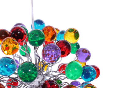 Pendant light with Rainbow color bubbles for hall, bathroom, children space or as a bedside Lighting.