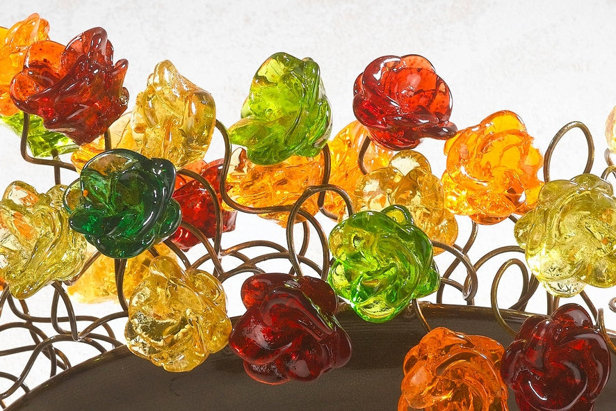 Modern Wall sconce with Warm color flowers