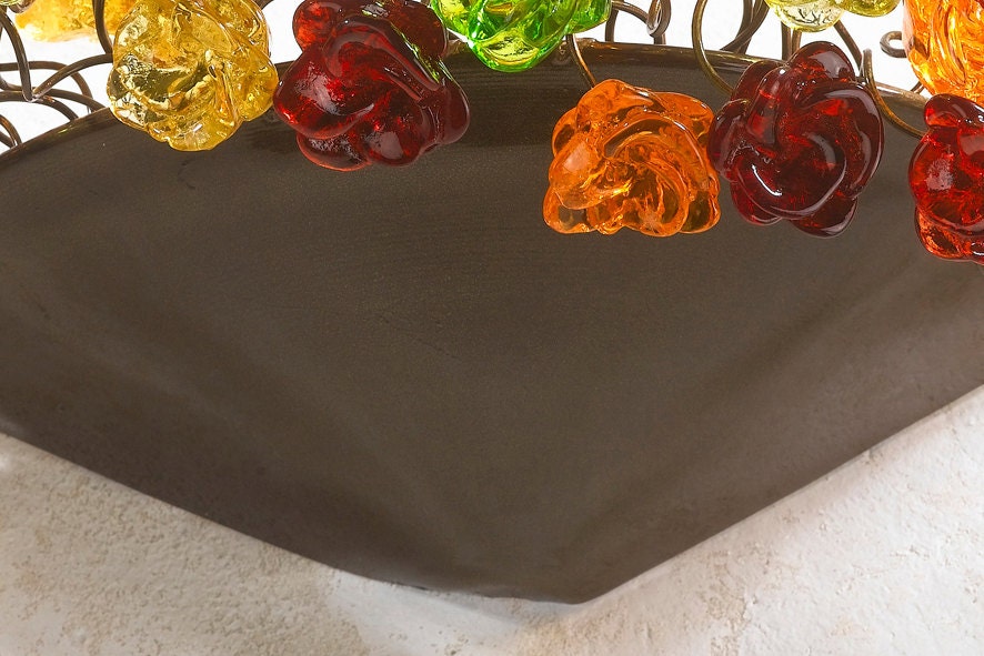 Modern Wall sconce with Warm color flowers