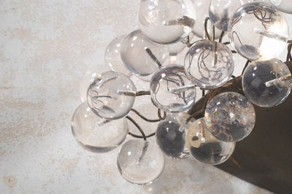 Handmade Resin Bubble Wall Sconce - Bronze Metal Base